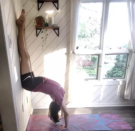 A back bend to start the day A back bend to start the day