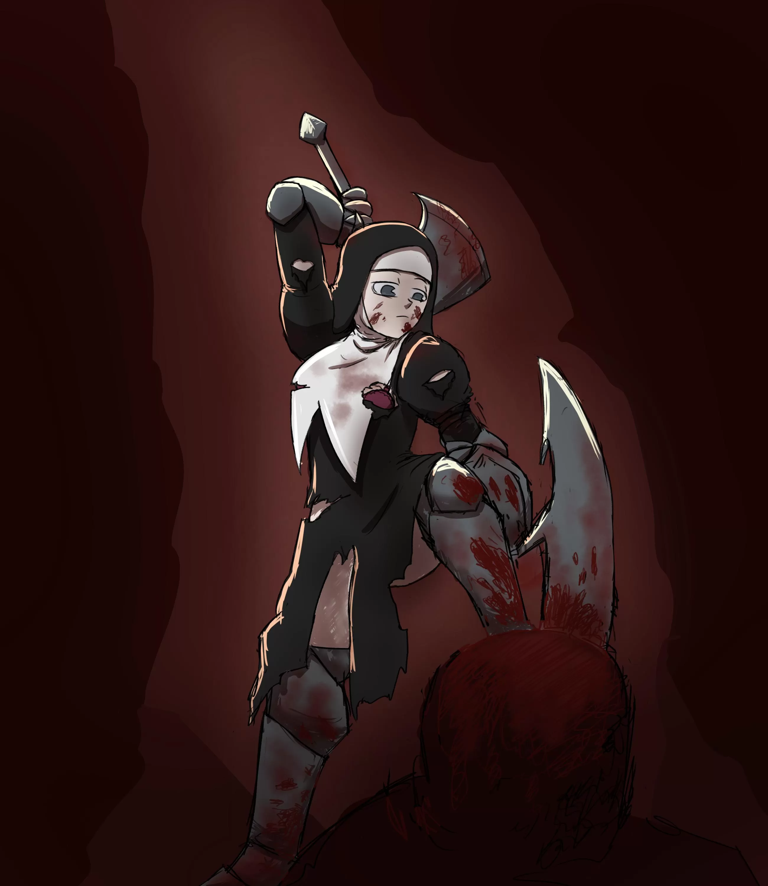 A badass monster hunting nun! (OC) A badass monster hunting nun! (OC)