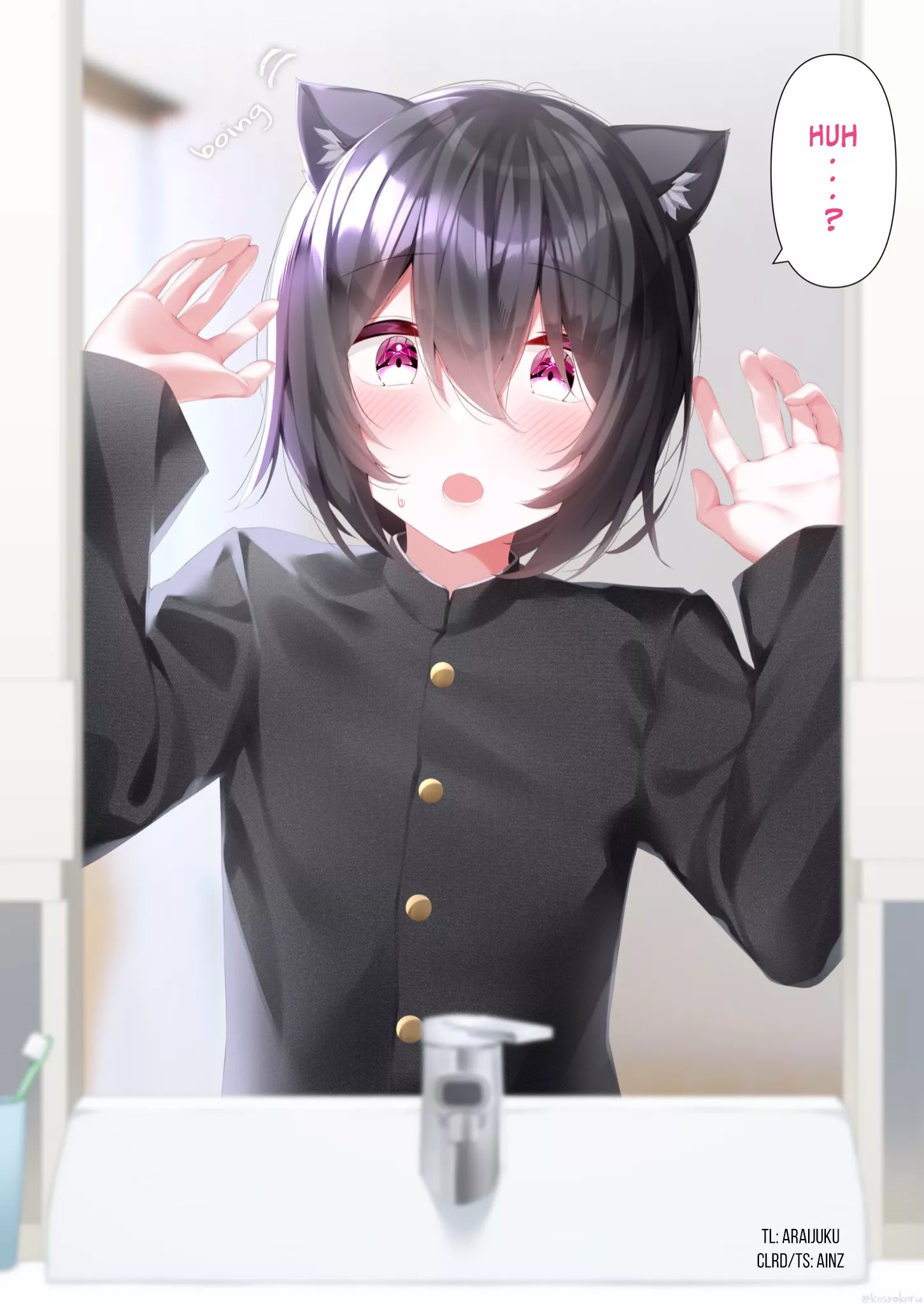 A boy who grew cat ears one morning