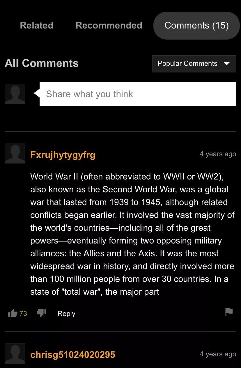 A brief history lesson