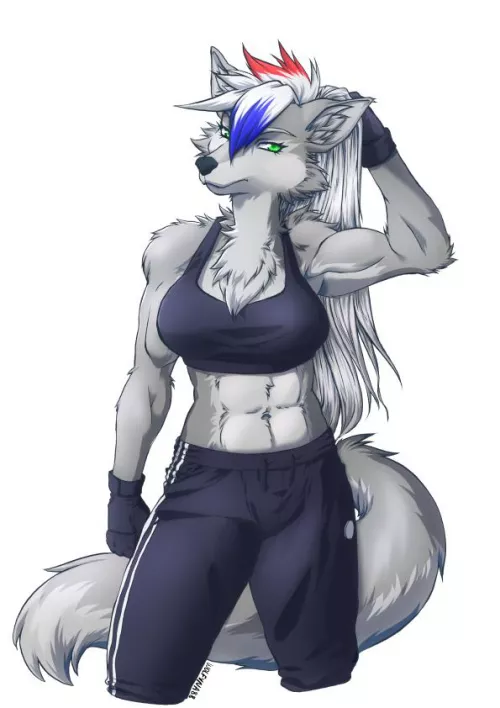 A buff wolf girl commission I did recently! Hope you like it as much as I liked working on it! ^^