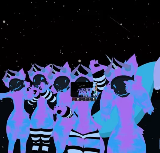 A bunch of Protogens being adorable