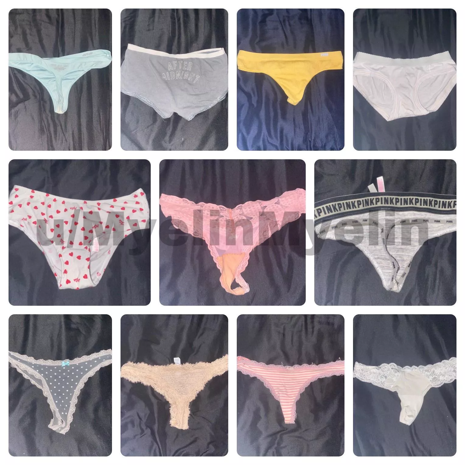 A collage of my 23 year old sisters panties! ๐ A collage of my 23 year old sisters panties! ๐