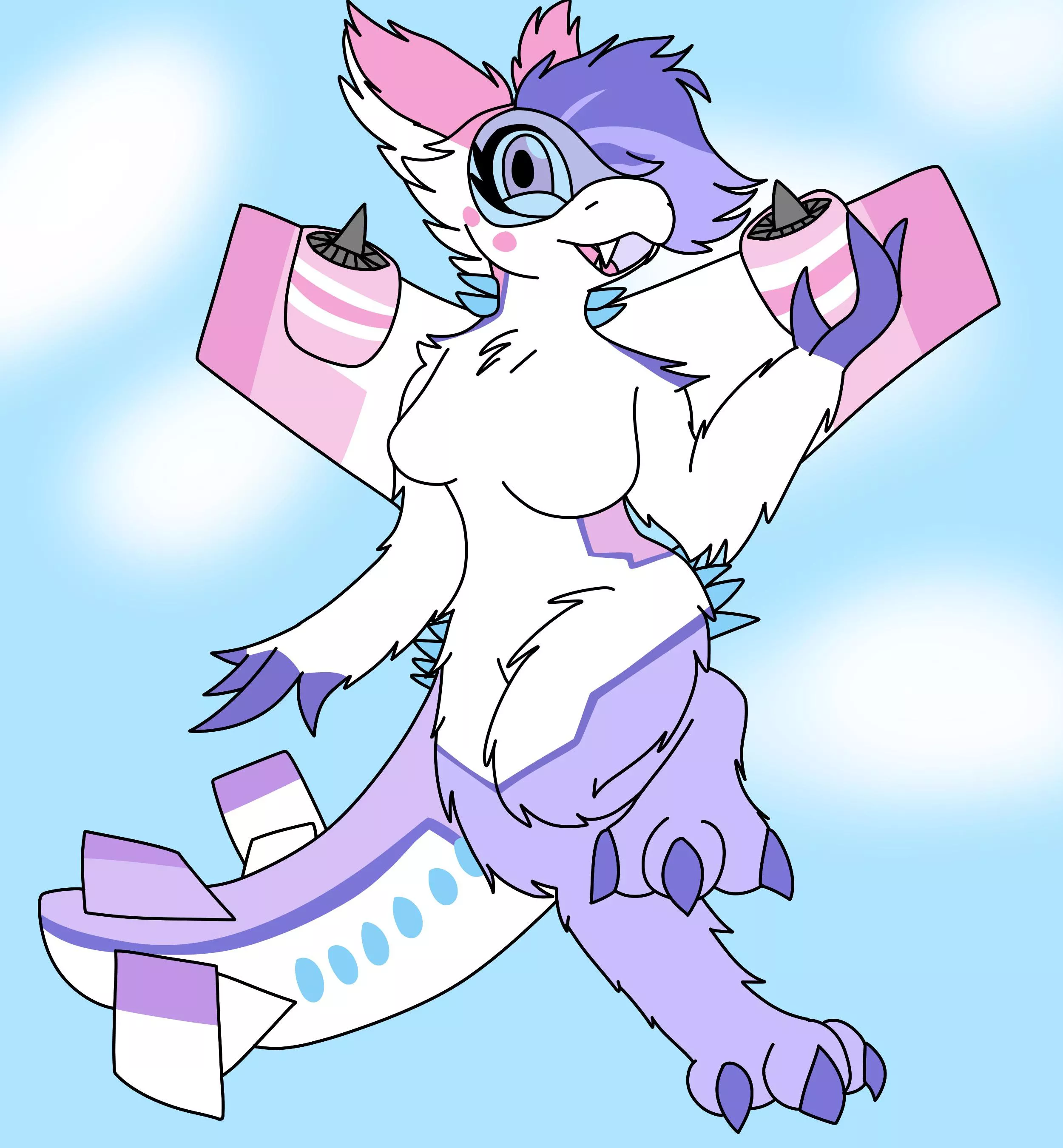 A Commission of a Plane Dragon named Jett, Art by Me