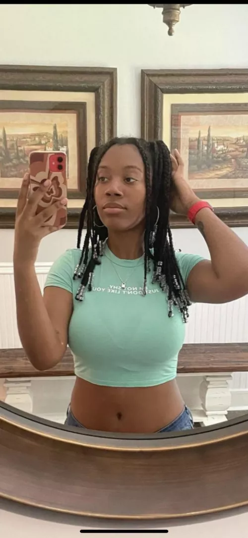 A dumb slut ready to have a lightskin baby