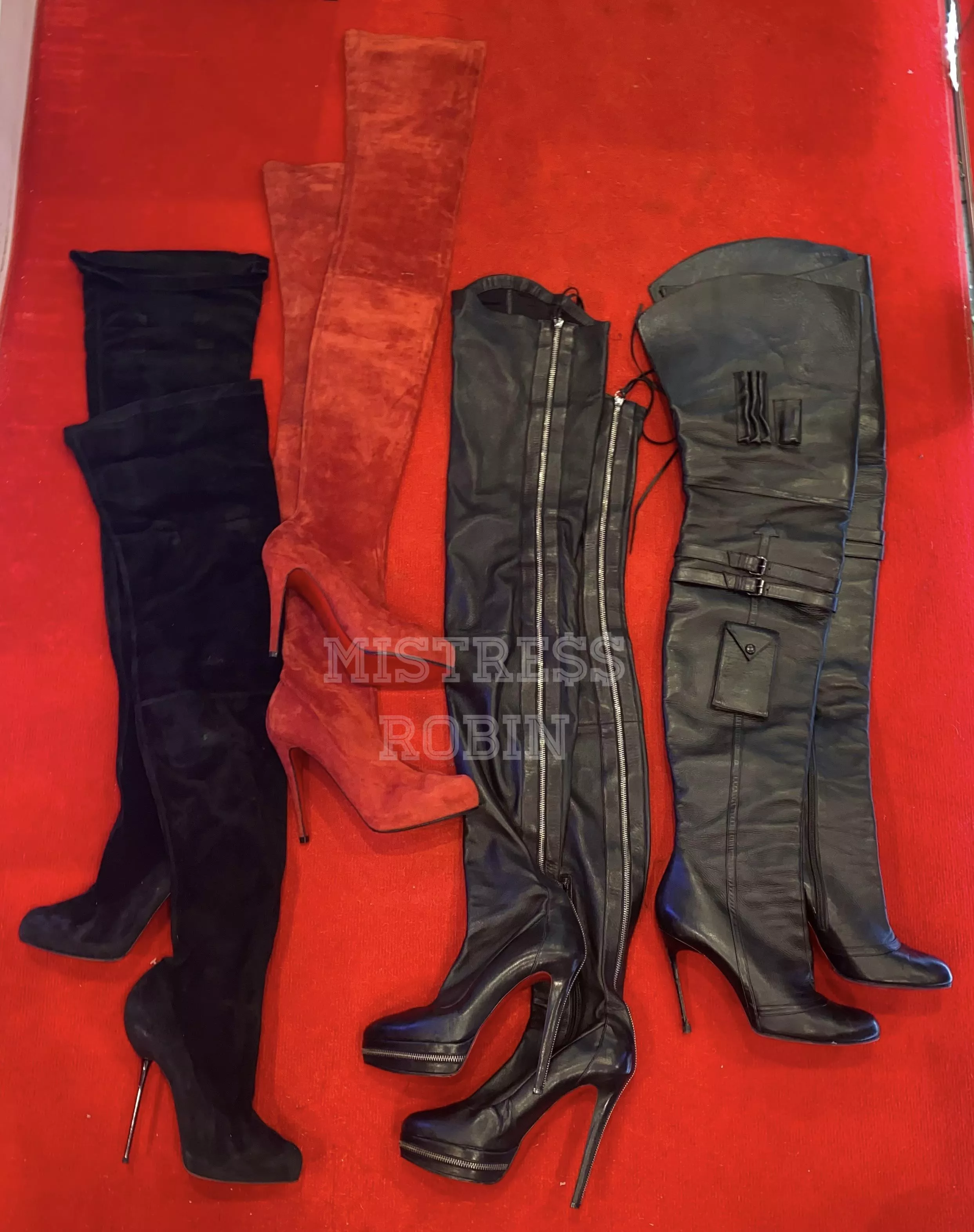 A few of my favorite Louboutins I own. NOTHING sexier than thigh high boots! A few of my favorite Louboutins I own. NOTHING sexier than thigh high boots!
