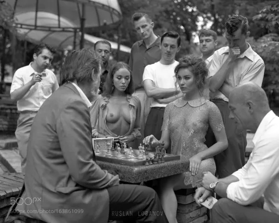 A game of strip chess A game of strip chess