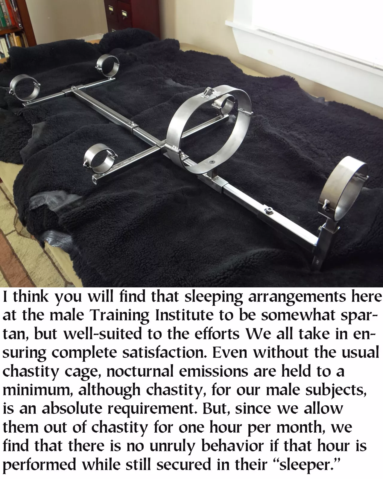 A good night's sleep helps with the training. A good night's sleep helps with the training.
