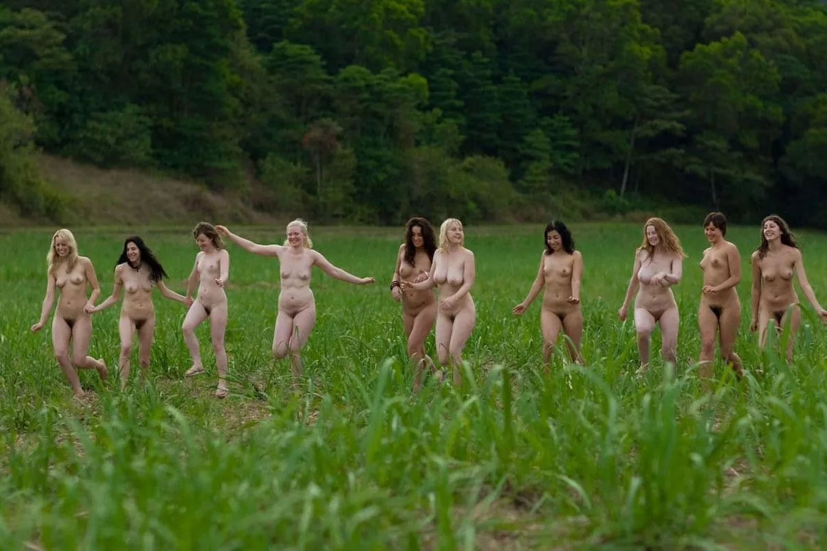 A joyful frolic in the green, green grass A joyful frolic in the green, green grass