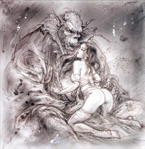 A lady and her ogre lover (Luis Royo) A lady and her ogre lover (Luis Royo)