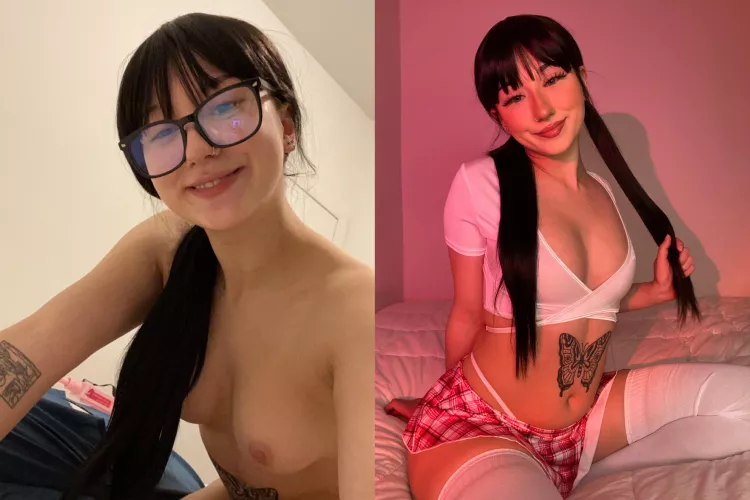 A little before & after 😋