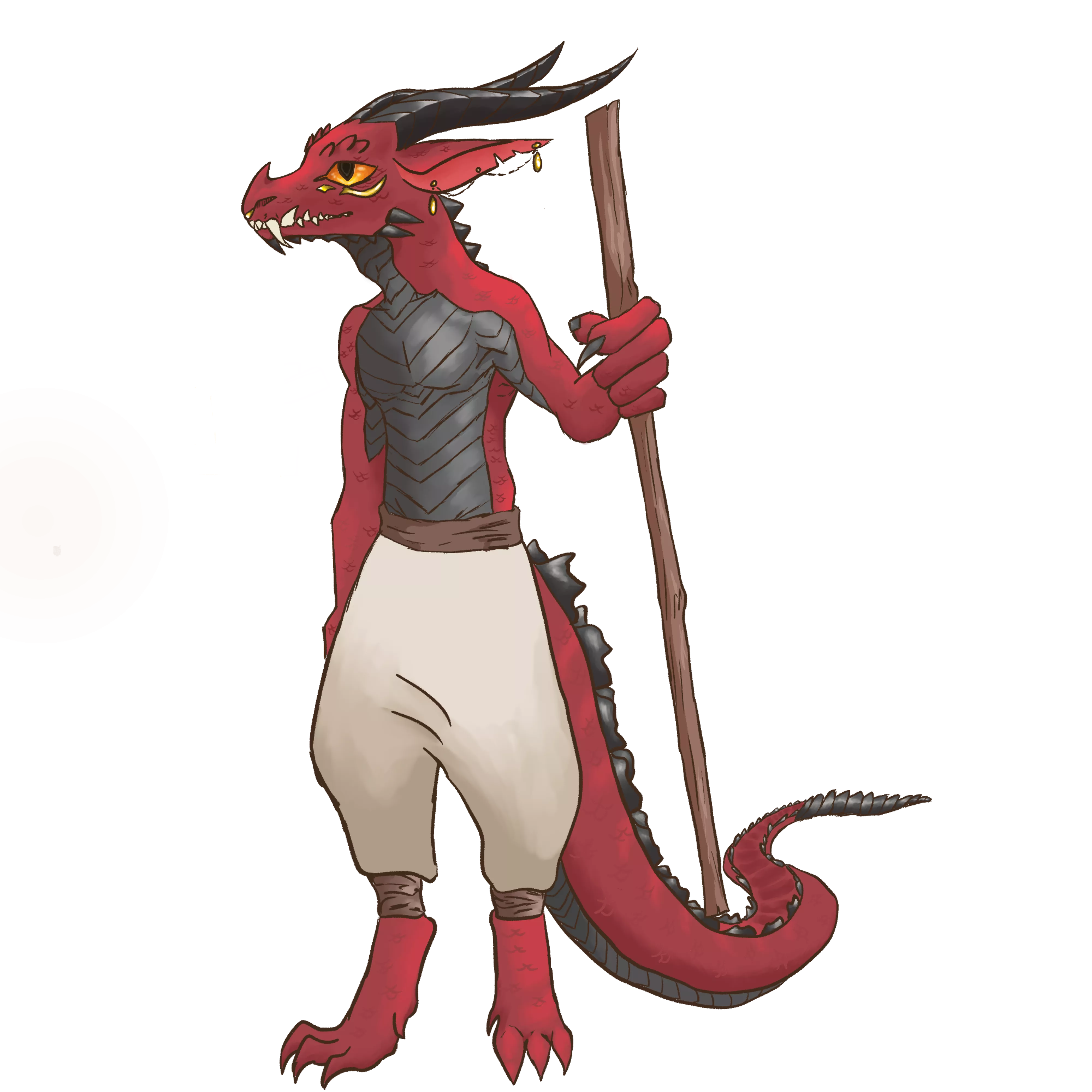 A little Kobold man I made! His name is mud! - Made in Krita