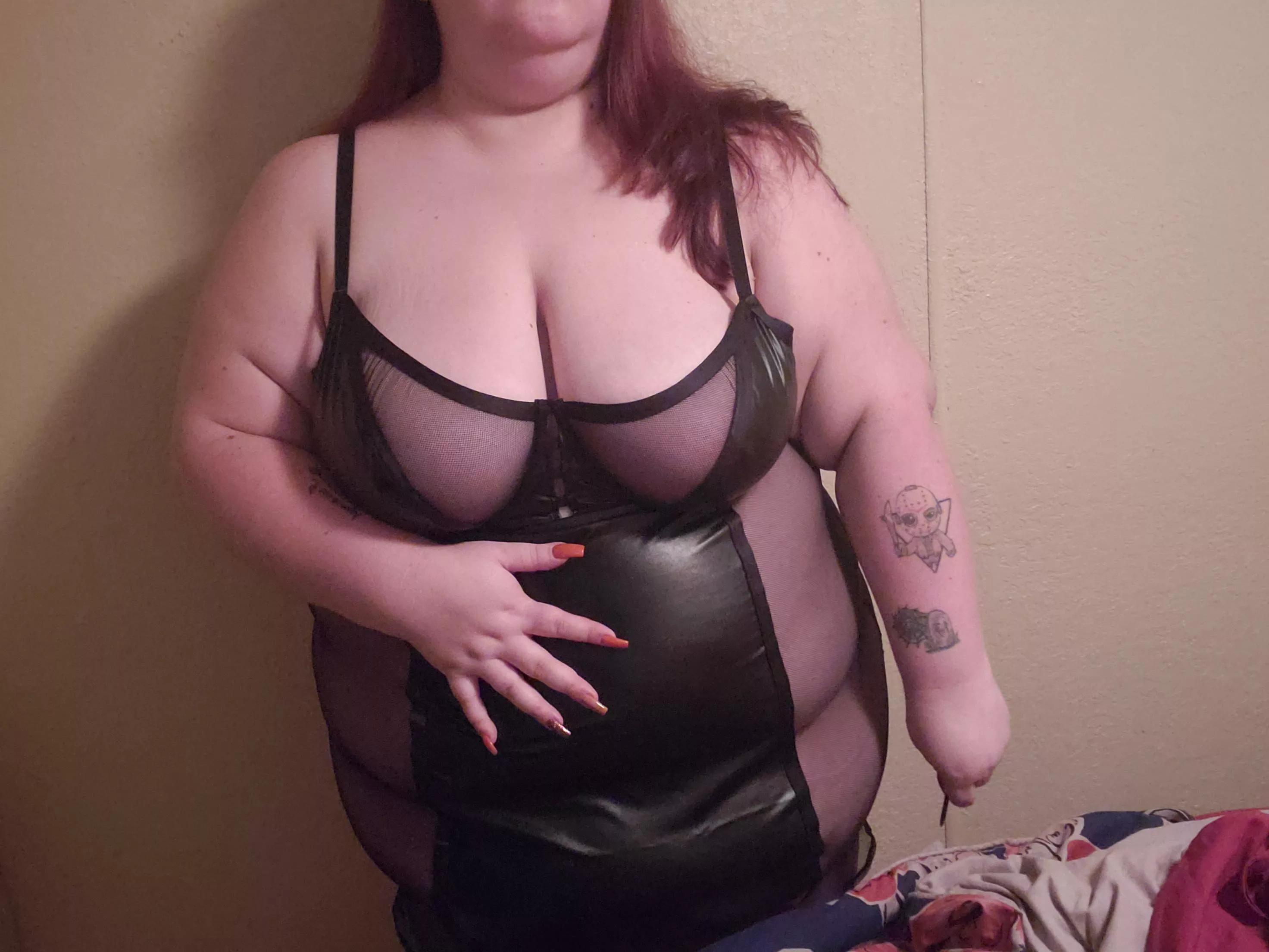A little leather & fishnet A little leather & fishnet