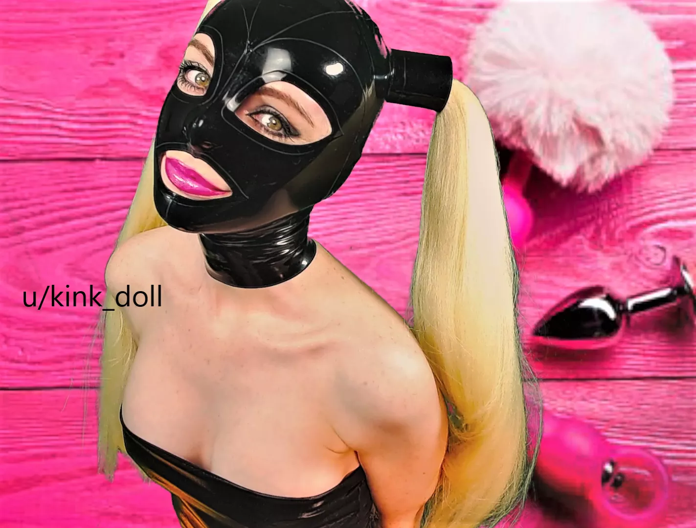 A little smile, a gentle tease....just waiting like a good girl, on my knees......