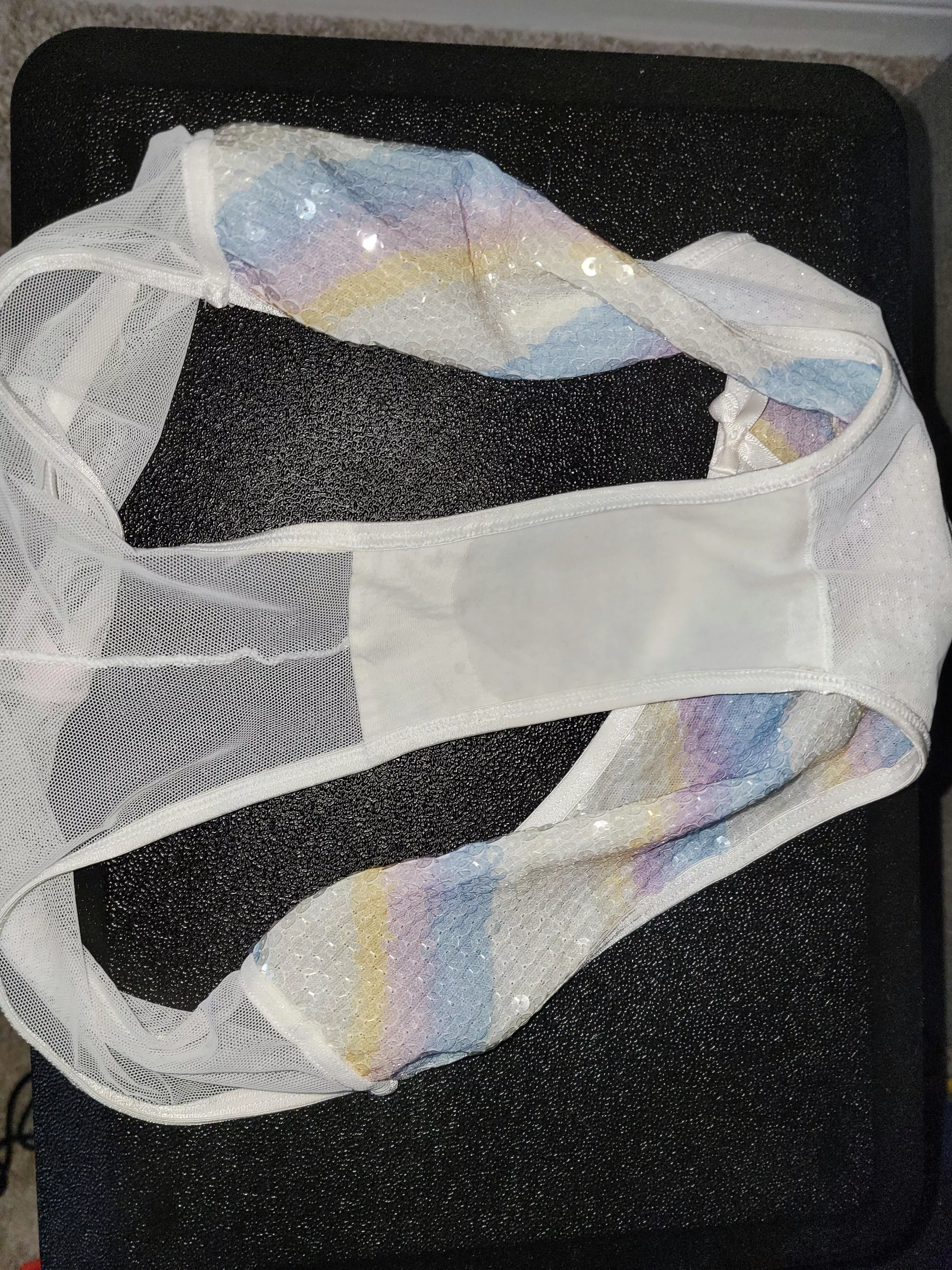 A little wet from dancing sweat.