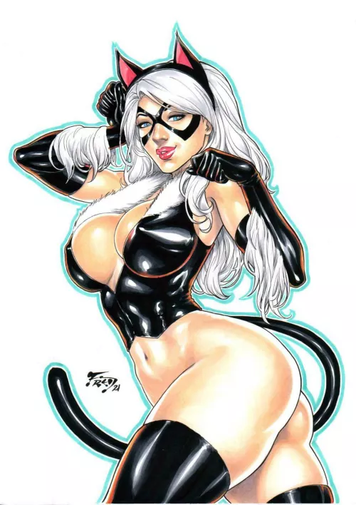 A lovely Black Cat (Fred Benes/Nikk650) [Marvel Comics]