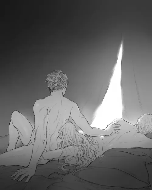 A moment of quiet at the camp