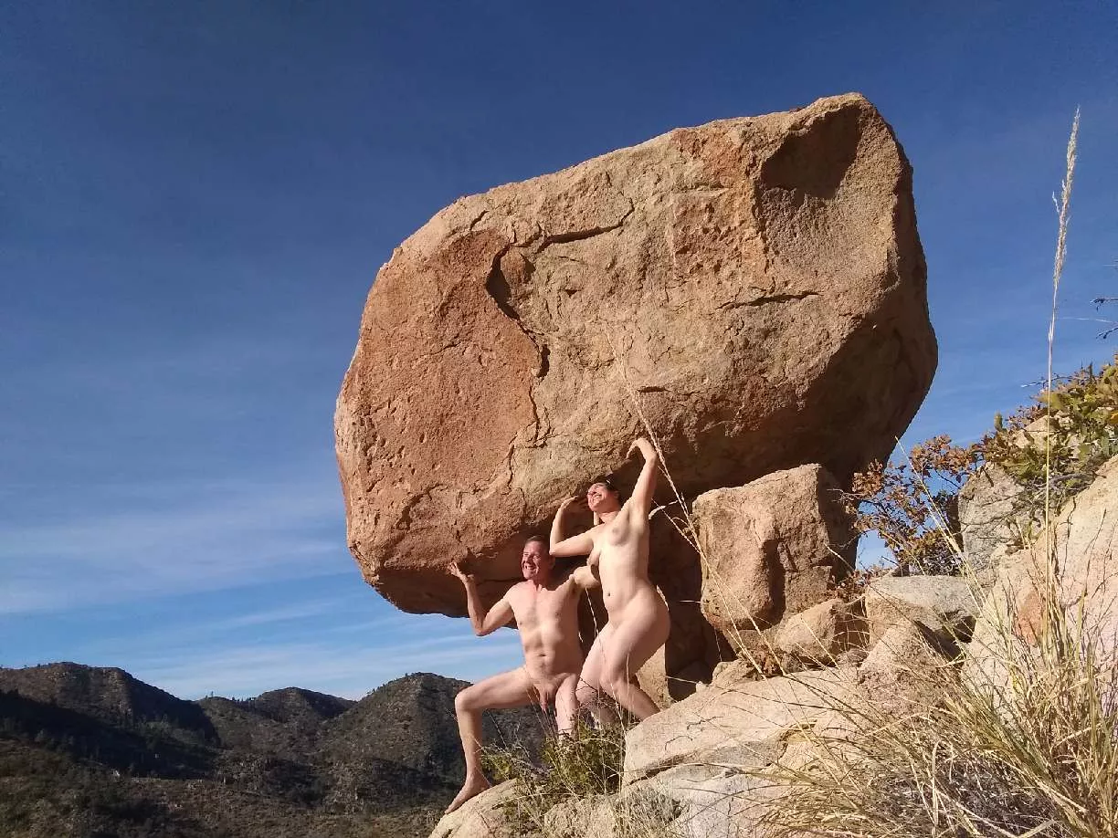 A naked balancing act to be sure A naked balancing act to be sure