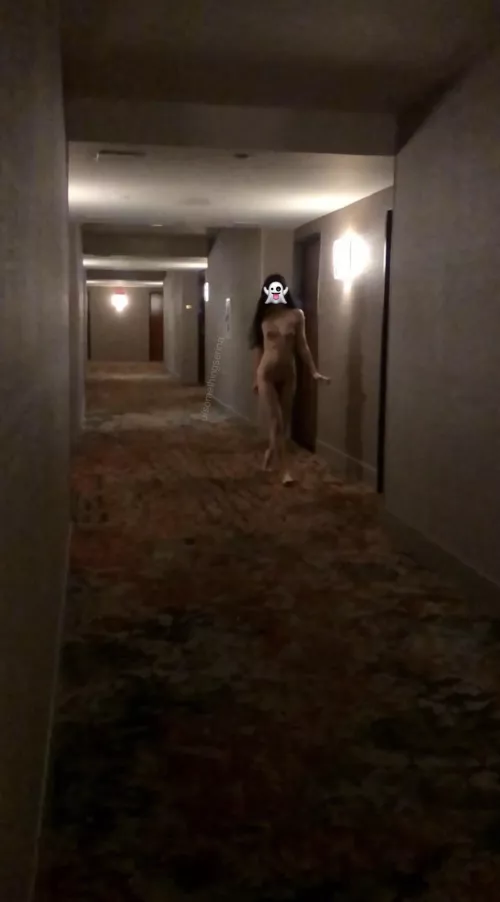 A naked ghost haunts these halls [F]