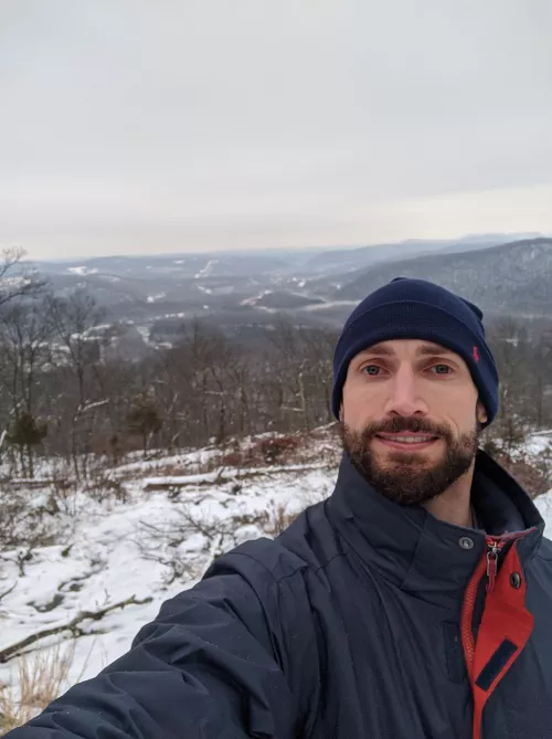 A nice snowy hilltop