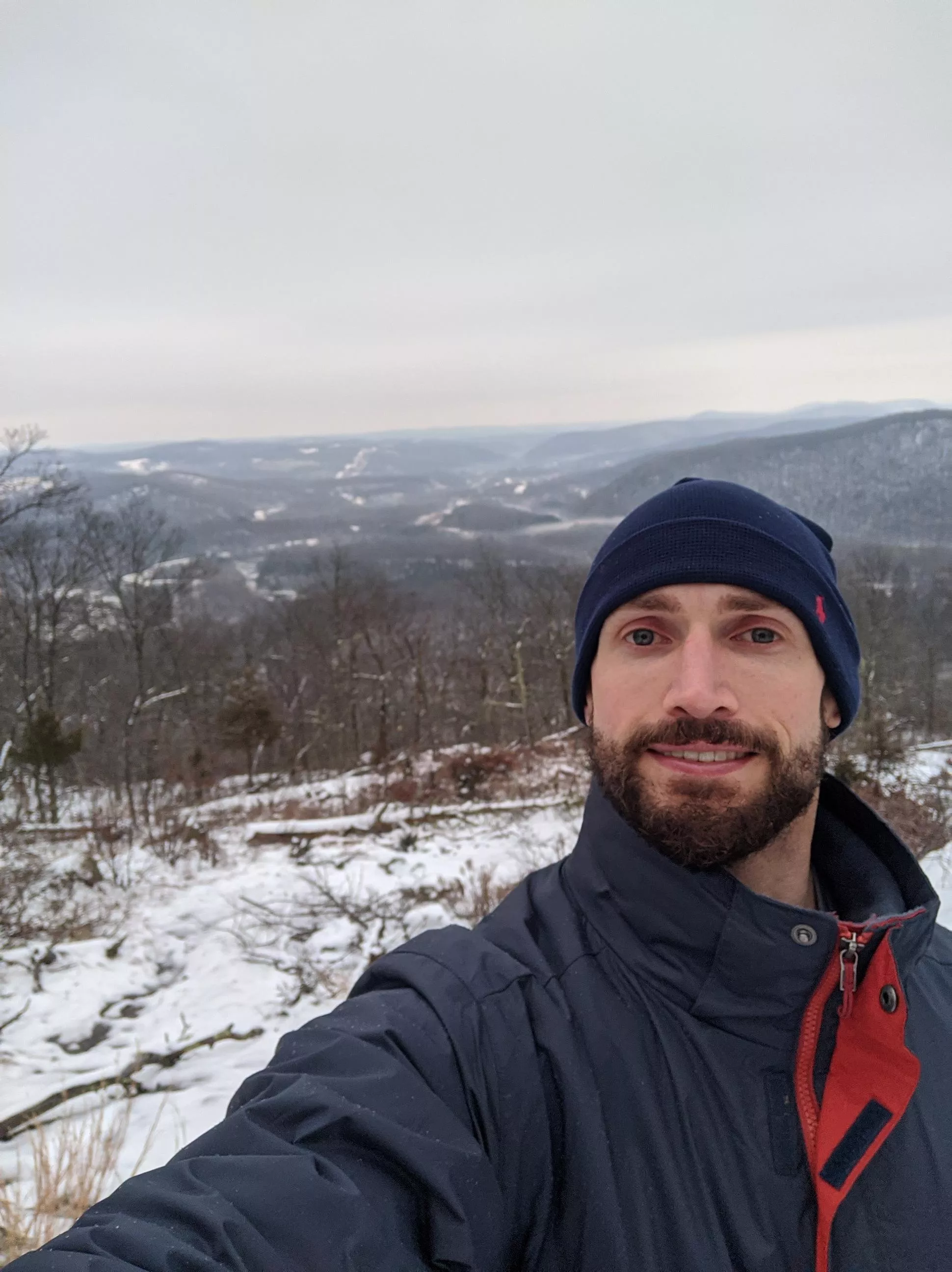 A nice snowy hilltop