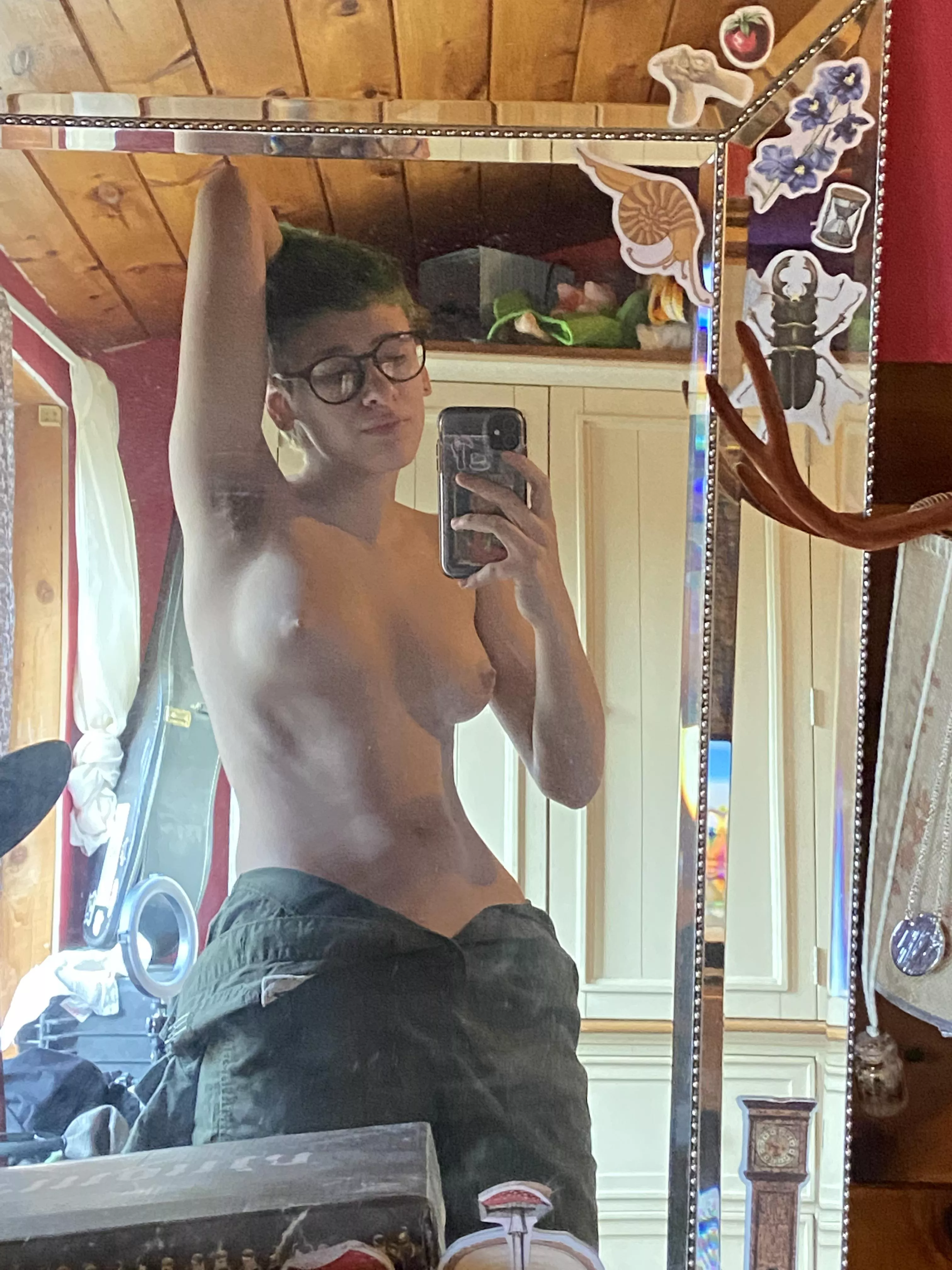 A peak under my jump suit;)