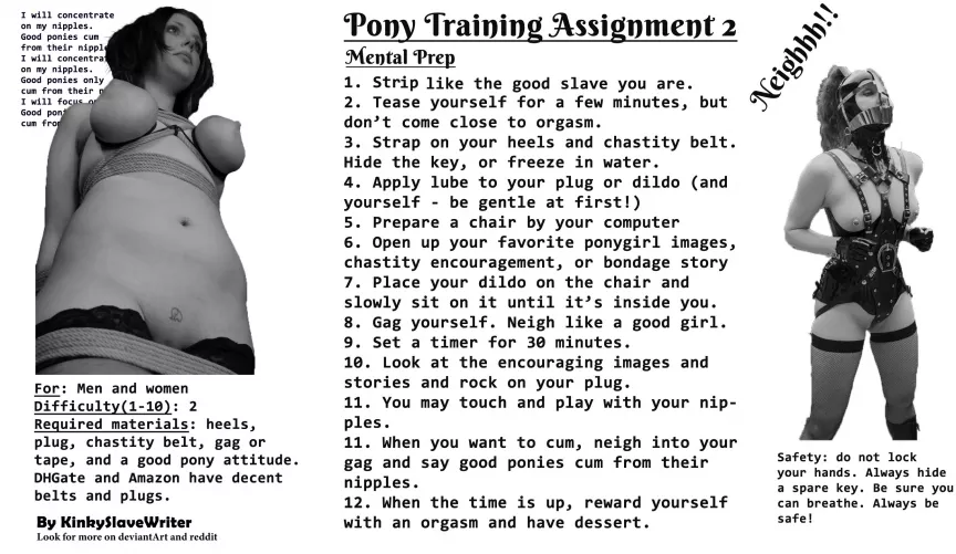 A Ponygirl Self-Training Guide: Part 2