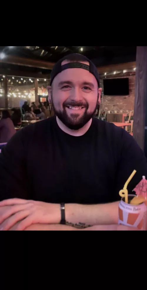 A rare smile appears