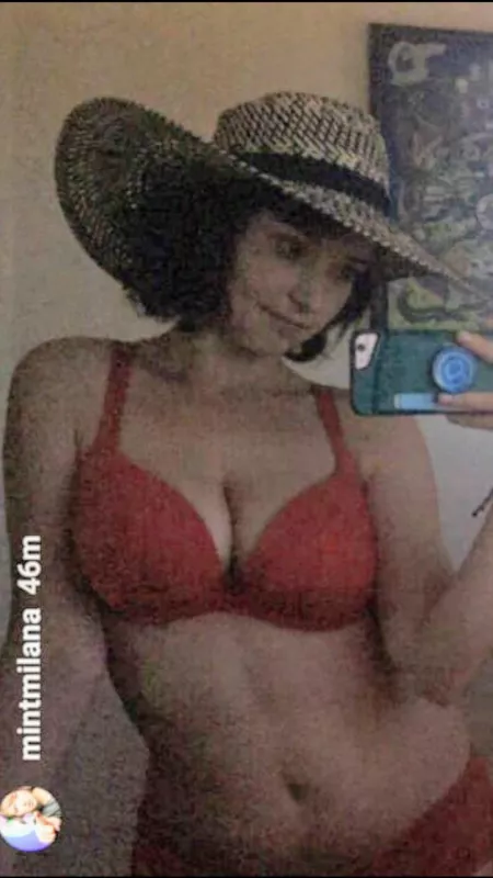 A rare topless photo of Milana Vayntrub A rare topless photo of Milana Vayntrub