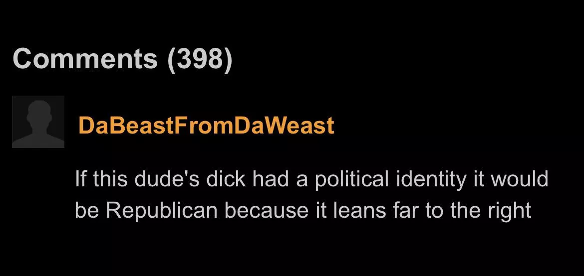 A republican penis. A republican penis.