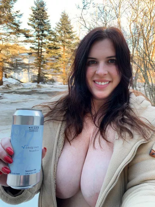 A session ipa is called for on a spring like day.