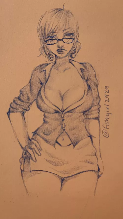 A sketch of Brooke Belrose my very talented friend made!