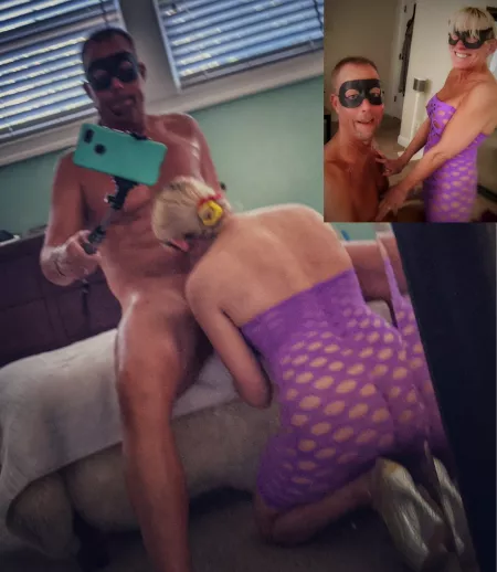 A Surprise Birthday Milking (couple mf)::::: It was my birthday and Cory had plans - sexy outfit and all. 'Meet me at the bench Baby, and you just sit down, grab your phone, and let's capture this on film.'