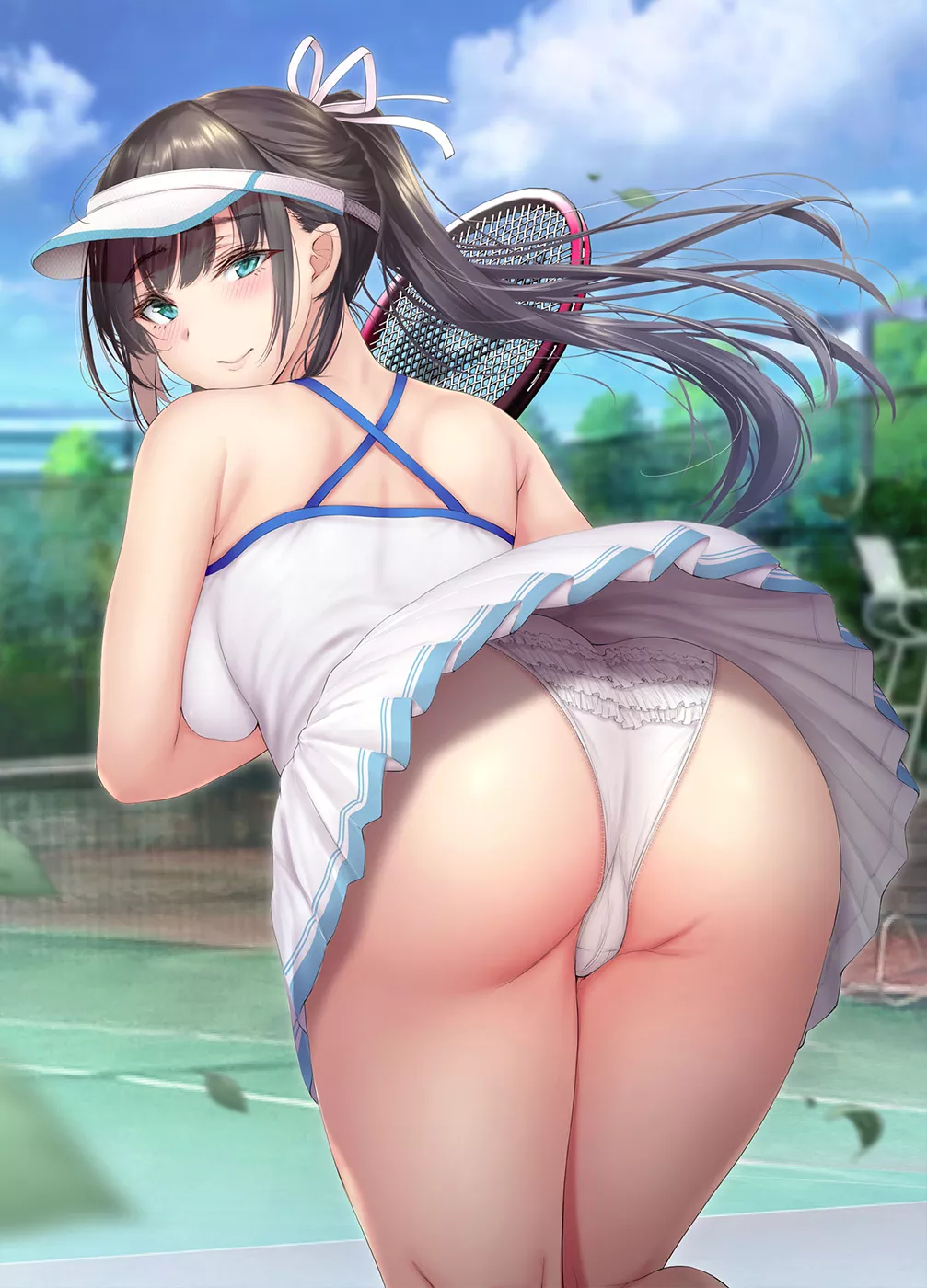 A tennis club senpai