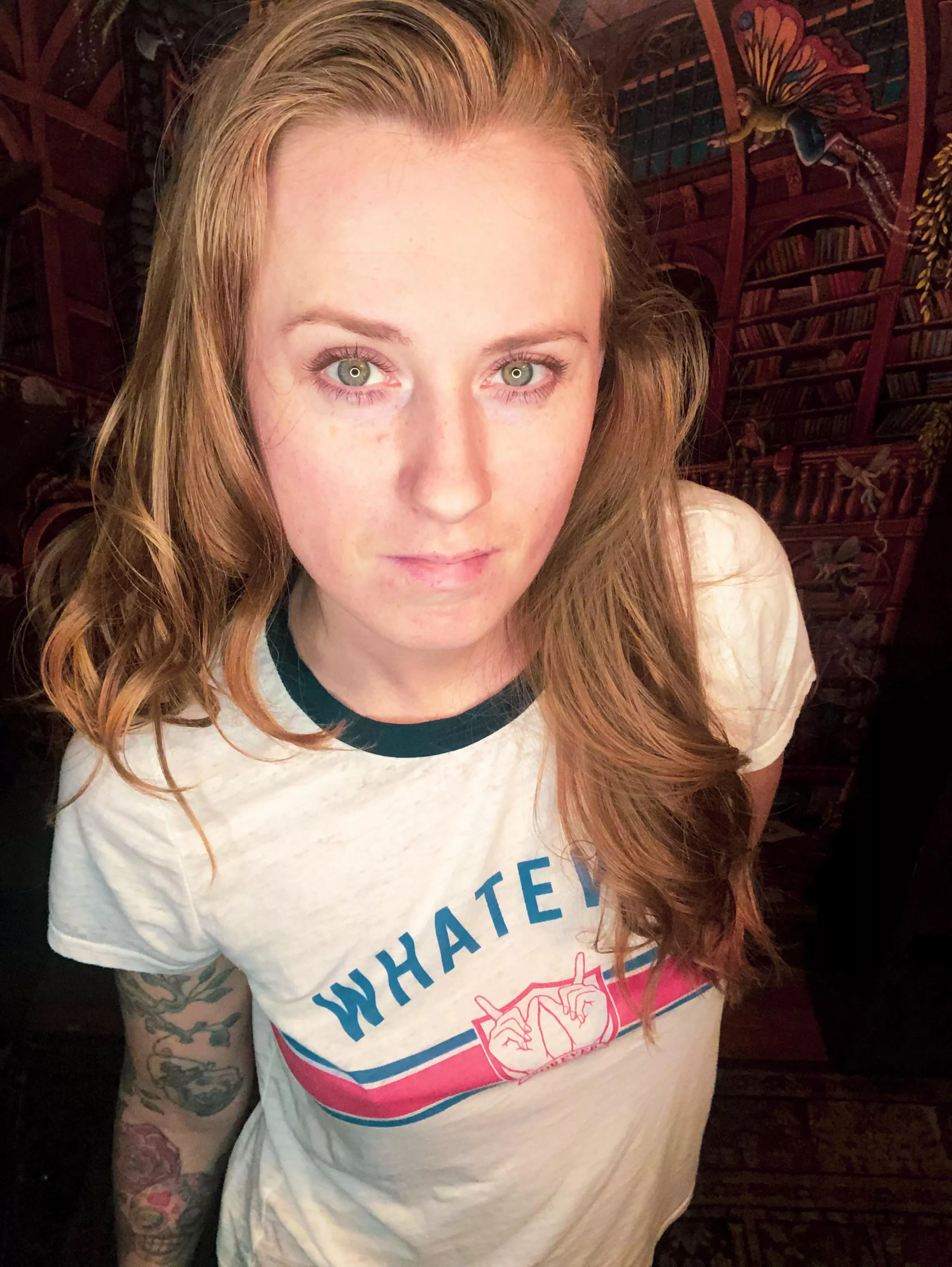 A very naughty freckle face