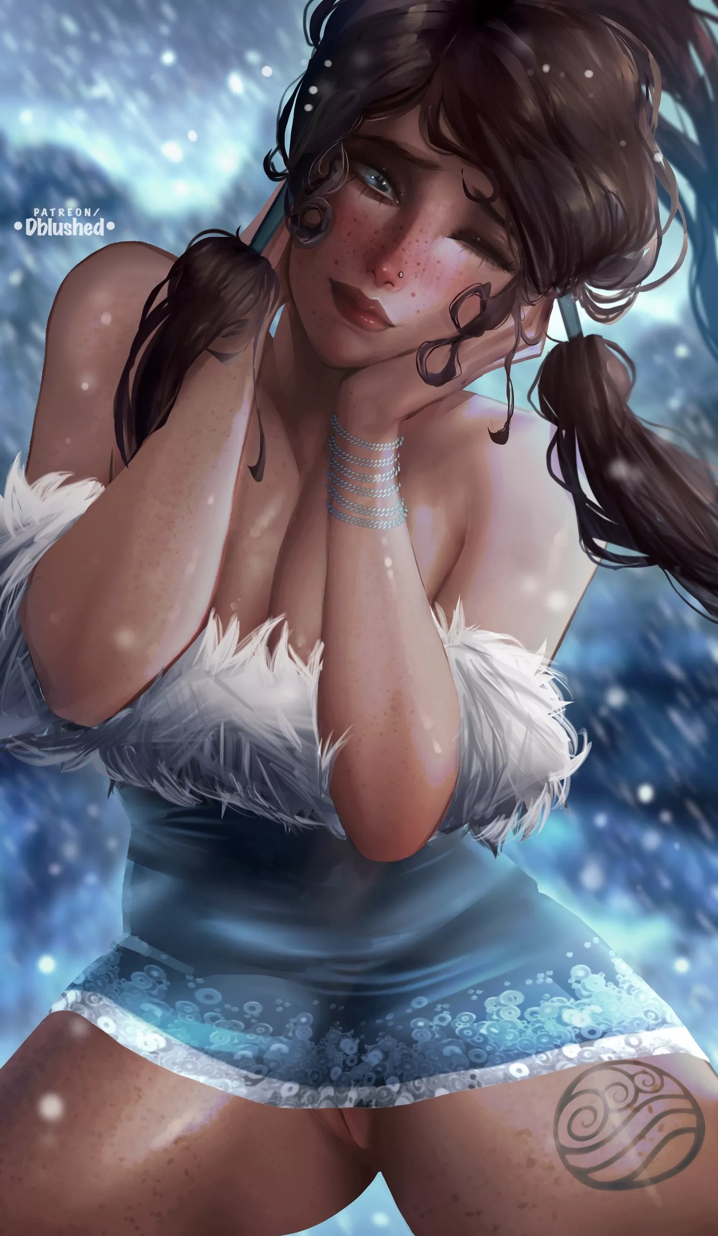 A view up Korra's dress. (DBlushed) [Legend of Korra]