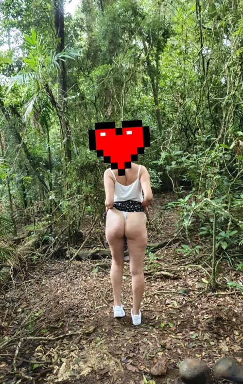 a walk in the in the park with her bull