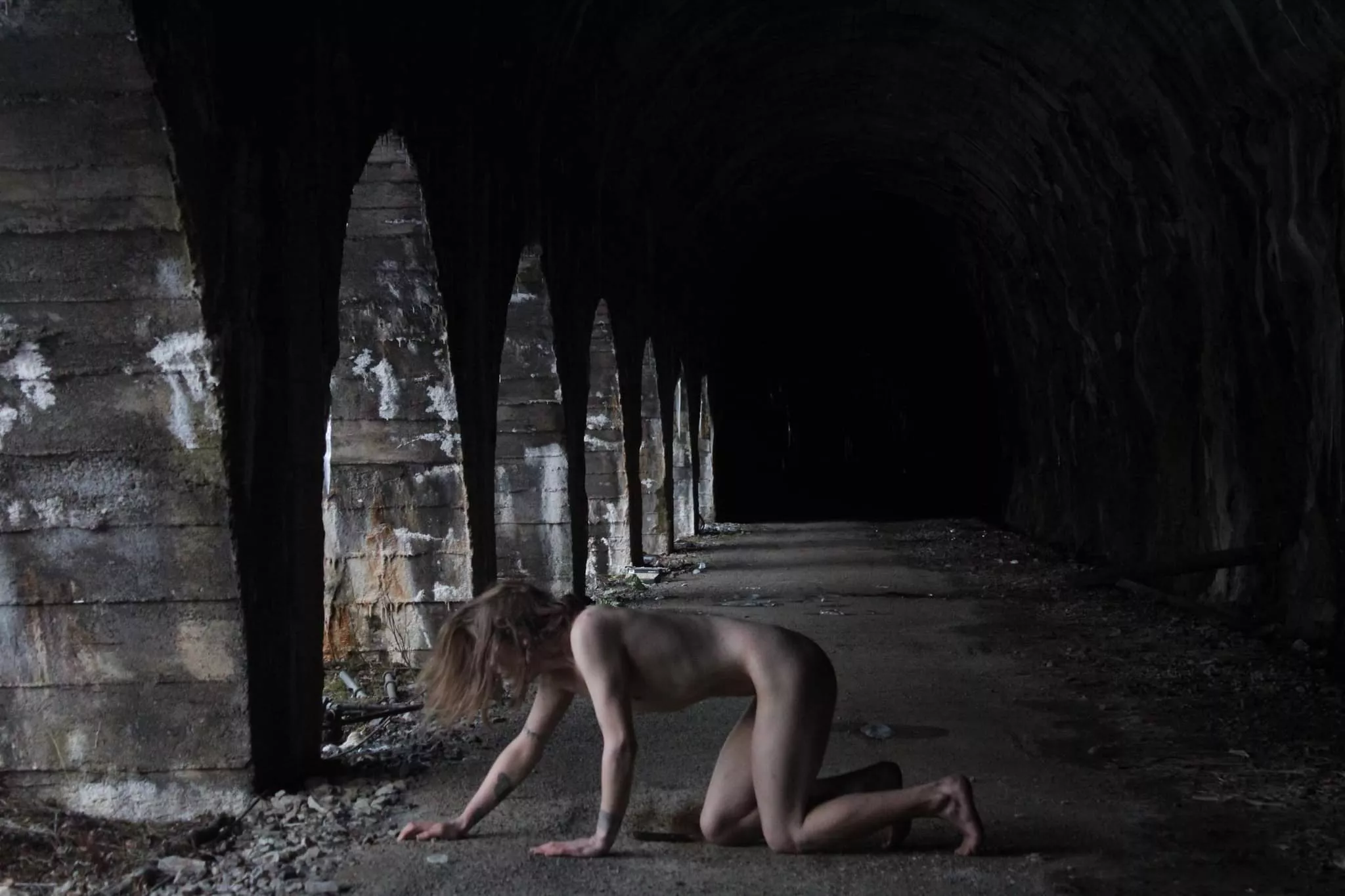 Abandoned tunell by the norwegian fjords. Wanna join? 😈