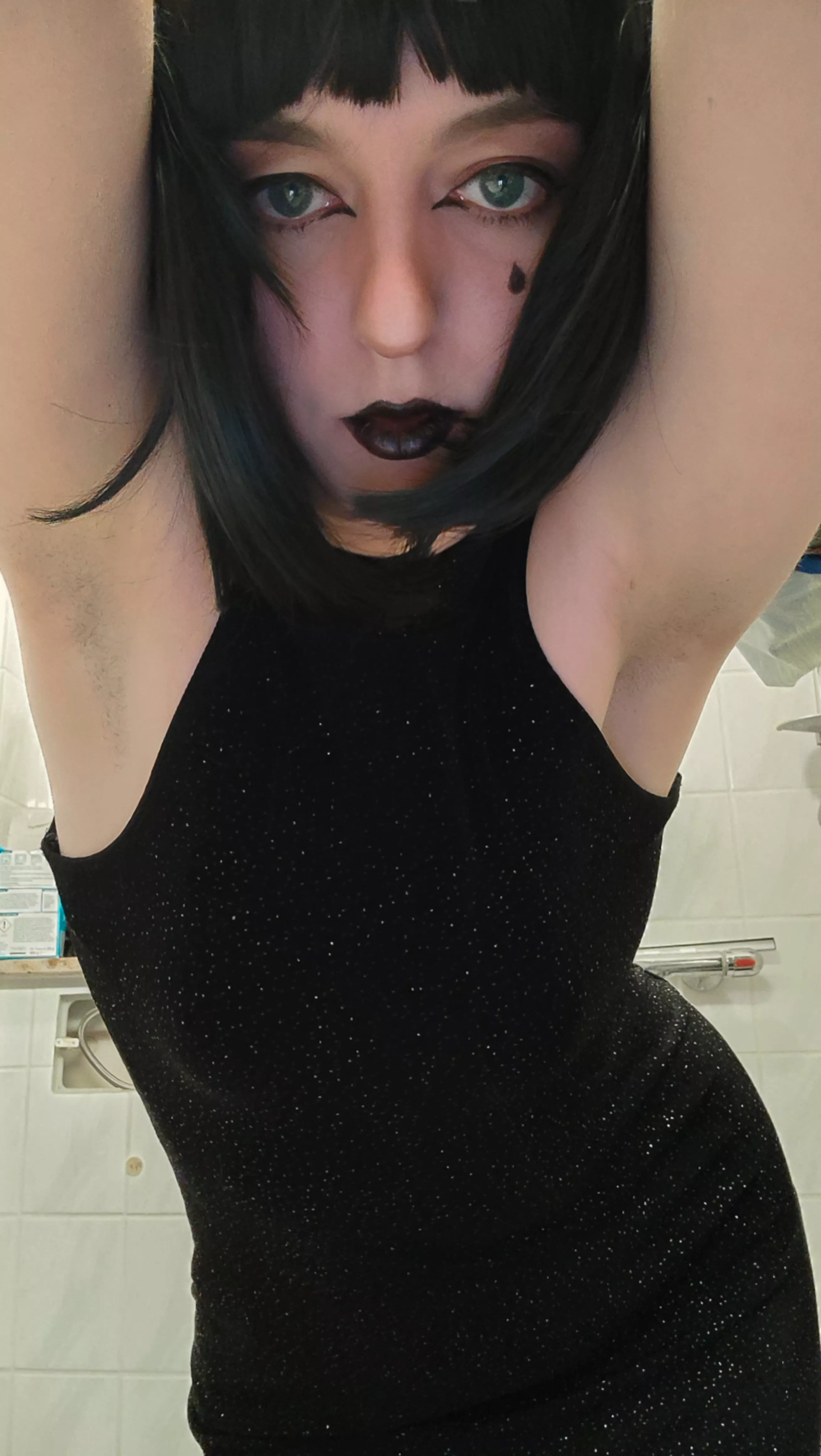 About to go out. Shave or not shave, that's the question