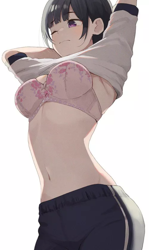 Absolutely perfect breasts and midriff Absolutely perfect breasts and midriff