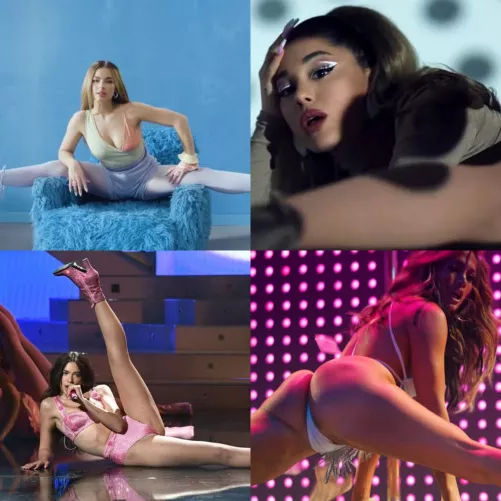 Acrobatic fuck with Addison Rae or Ariana Grande or Dua Lipa or Jennifer Lopez? Acrobatic fuck with Addison Rae or Ariana Grande or Dua Lipa or Jennifer Lopez?