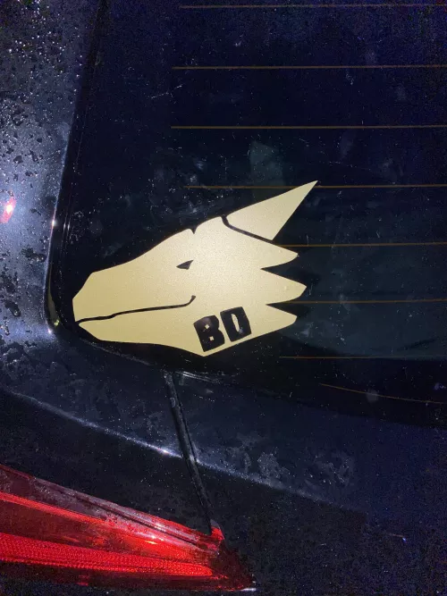 Added a New decal on my new car Added a New decal on my new car