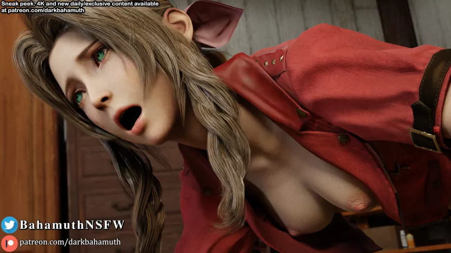 Aerith sneak peek (BahamuthNSFW)