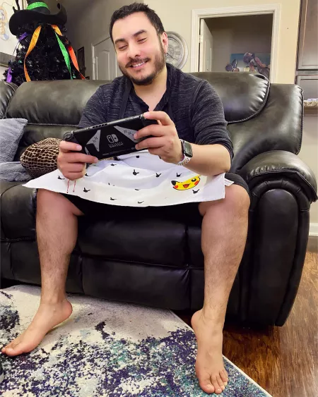 After I cook, I sit down and play some Switch π
