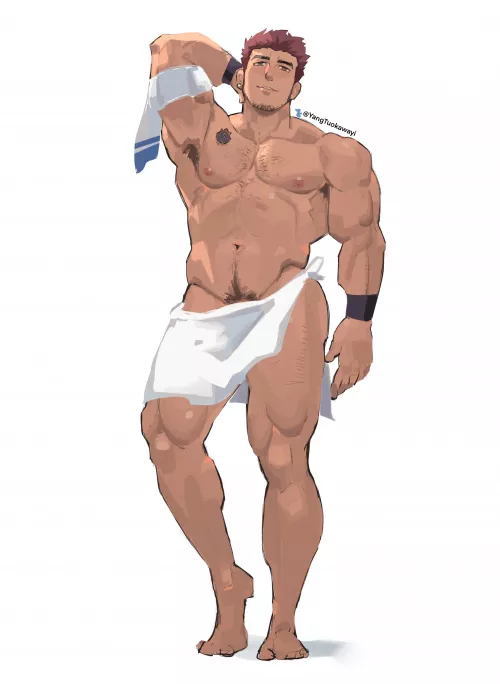 After shower [by @YangTuokawayi on Twitter]