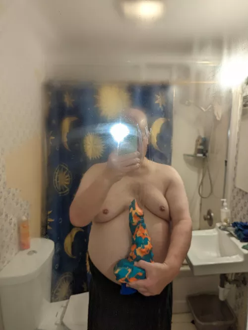 After stretching in the shower. My L/M Demondick is my go to starter he will open you up and is just long enough to let you know there is a second door to conquer.