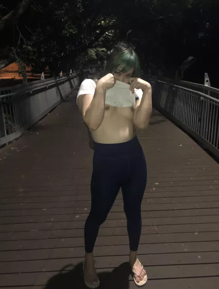 After study session, you are walking me back to my dorm and I flashed you, what do you do?