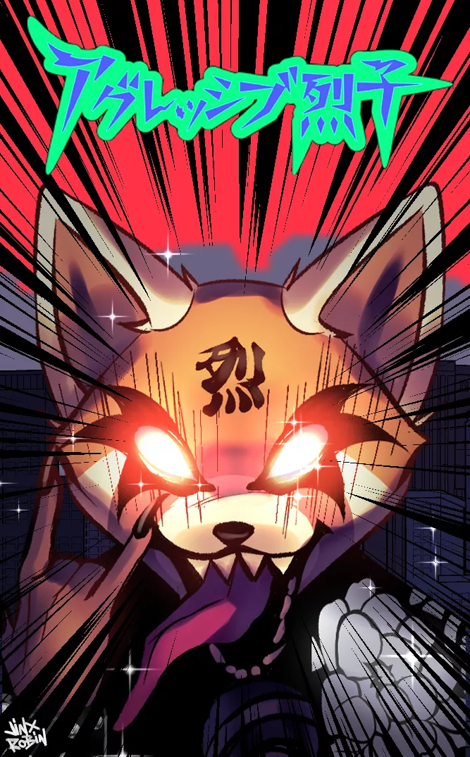 Agretsuko fanart!! (art by me @RobinJinx_ )