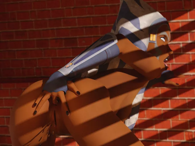 Ahsoka pleasuring her naughty hole (spoooof1)