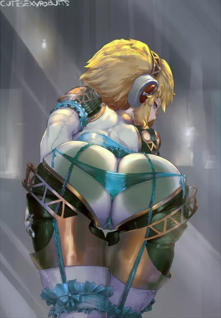 Aigis showing off her aigass (cutesexyrobutts) Aigis showing off her aigass (cutesexyrobutts)